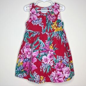 Vintage Kokomo Kids Floral Hawaiian Dress 3T